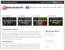 Tablet Screenshot of mobiledentrepairnyc.com
